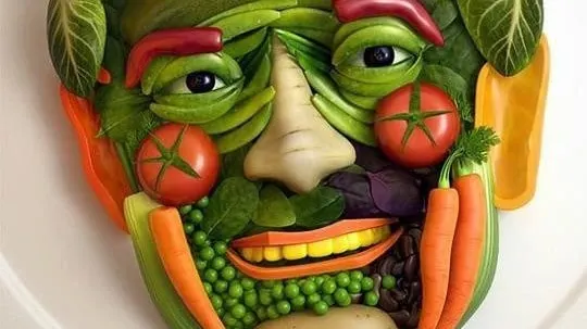 Vegetable Face Art