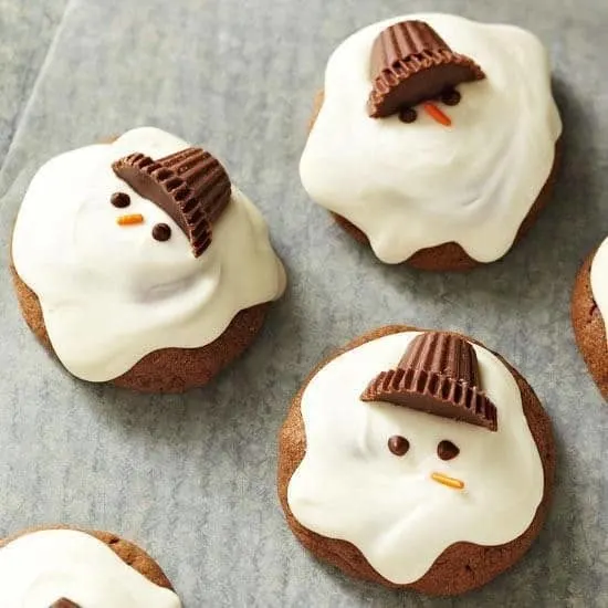 Melting Snowman Cookies