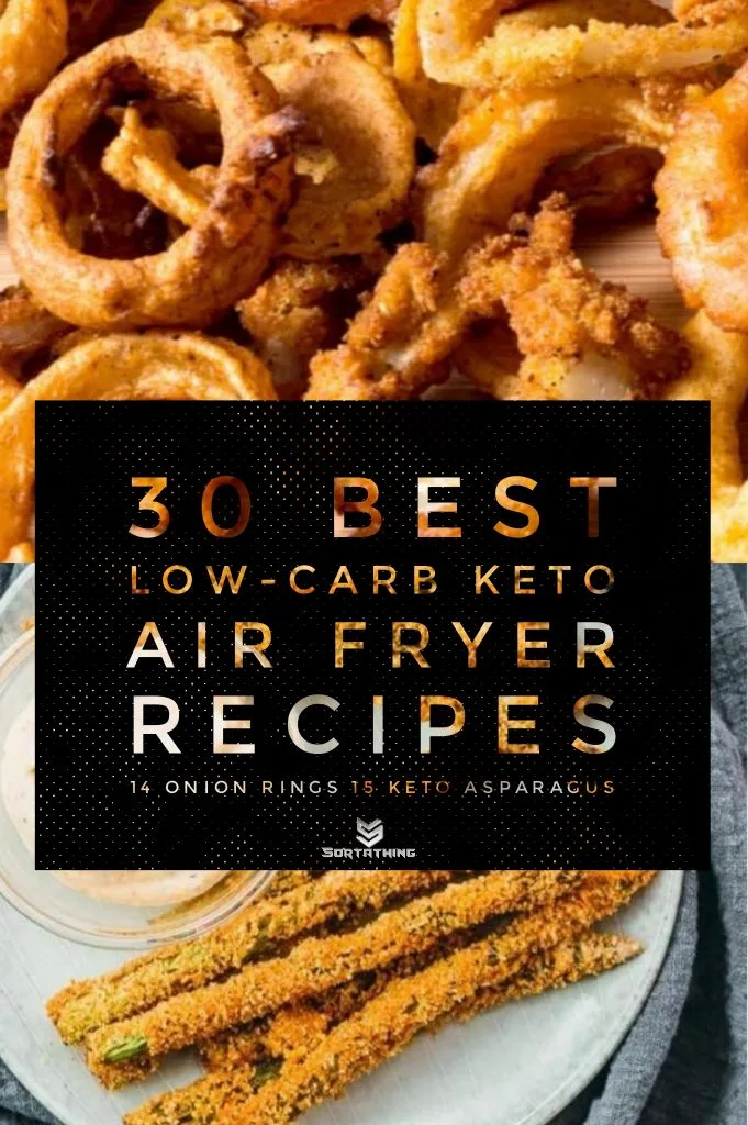 Low Carb Air Fried Onion Rings & Keto Asparagus