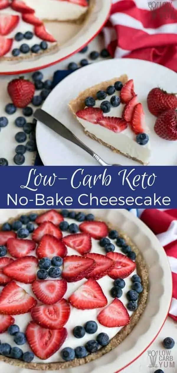 Low-Carb Keto No-Bake Cheesecake