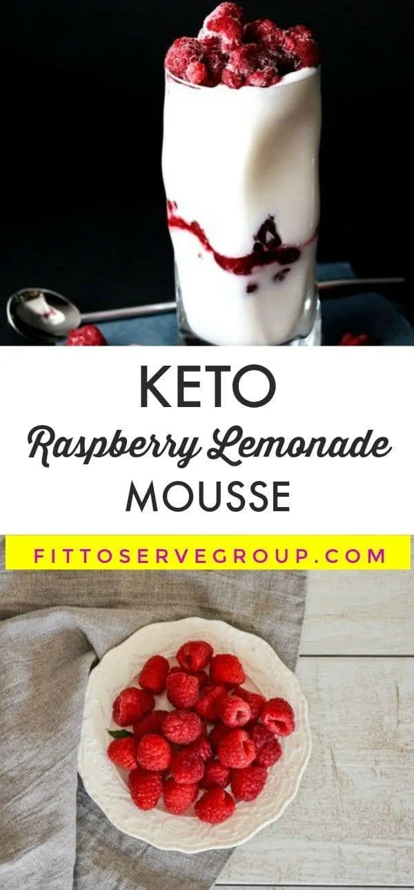 Keto Raspberry Lemonade Mousse