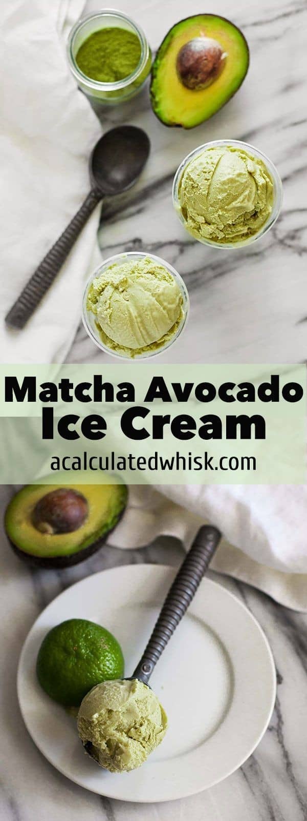Matcha Avocado Ice Cream