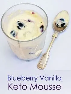 Blueberry Vanilla Keto Mousse