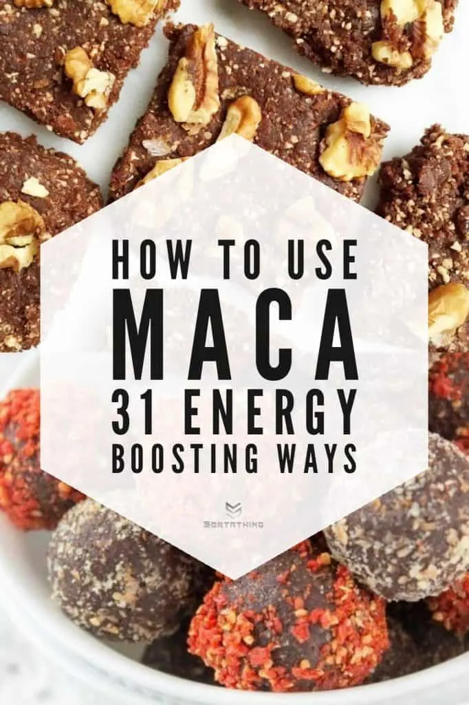 Raw Five-Ingredient Maca Brownies & Turmeric Maca Cacao Energy Balls