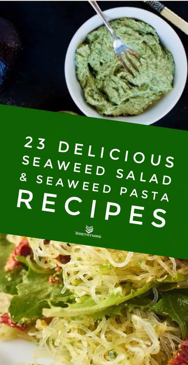 Avocado & Seaweed Hummus & Pesto Kelp Noodle Salad