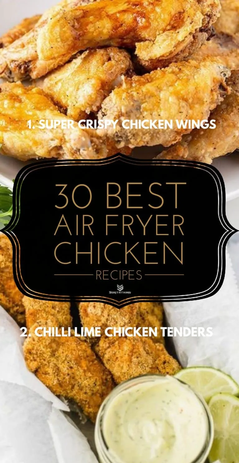 Super crispy air fryer chicken wings