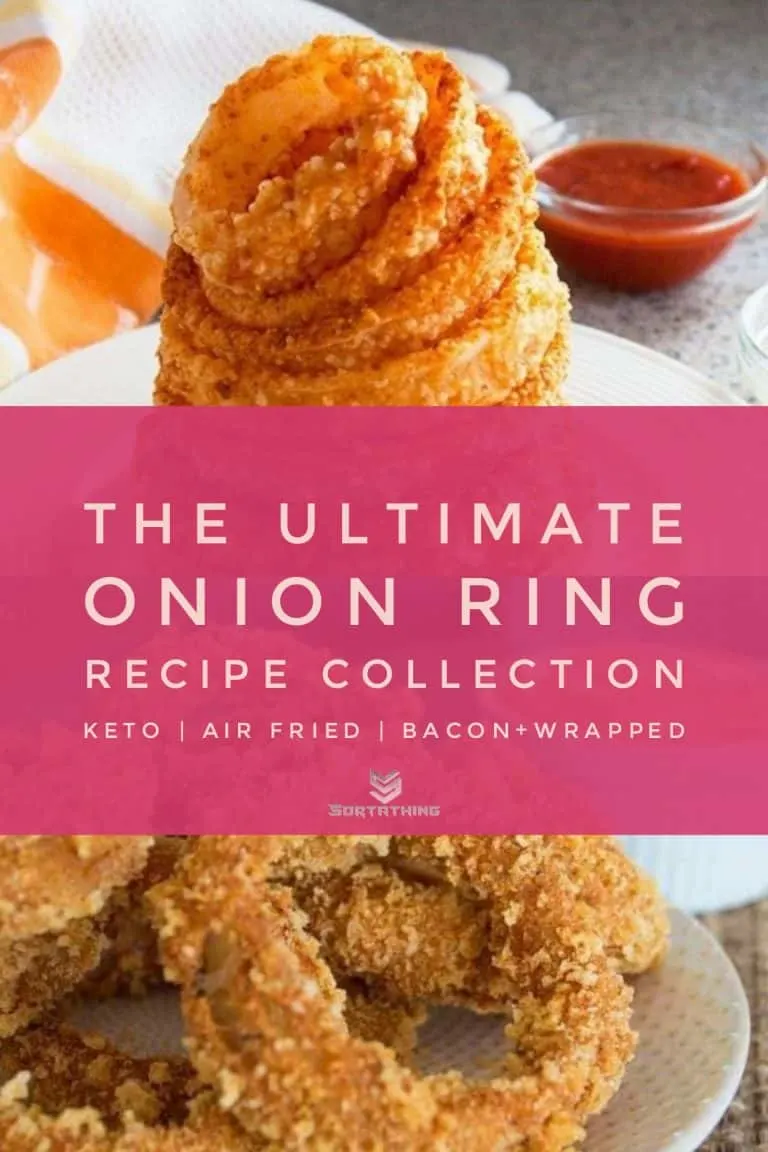 Baked Gluten-Free Parmesan Onion Rings & Paleo Onion Rings with Spicy Mayo Dip