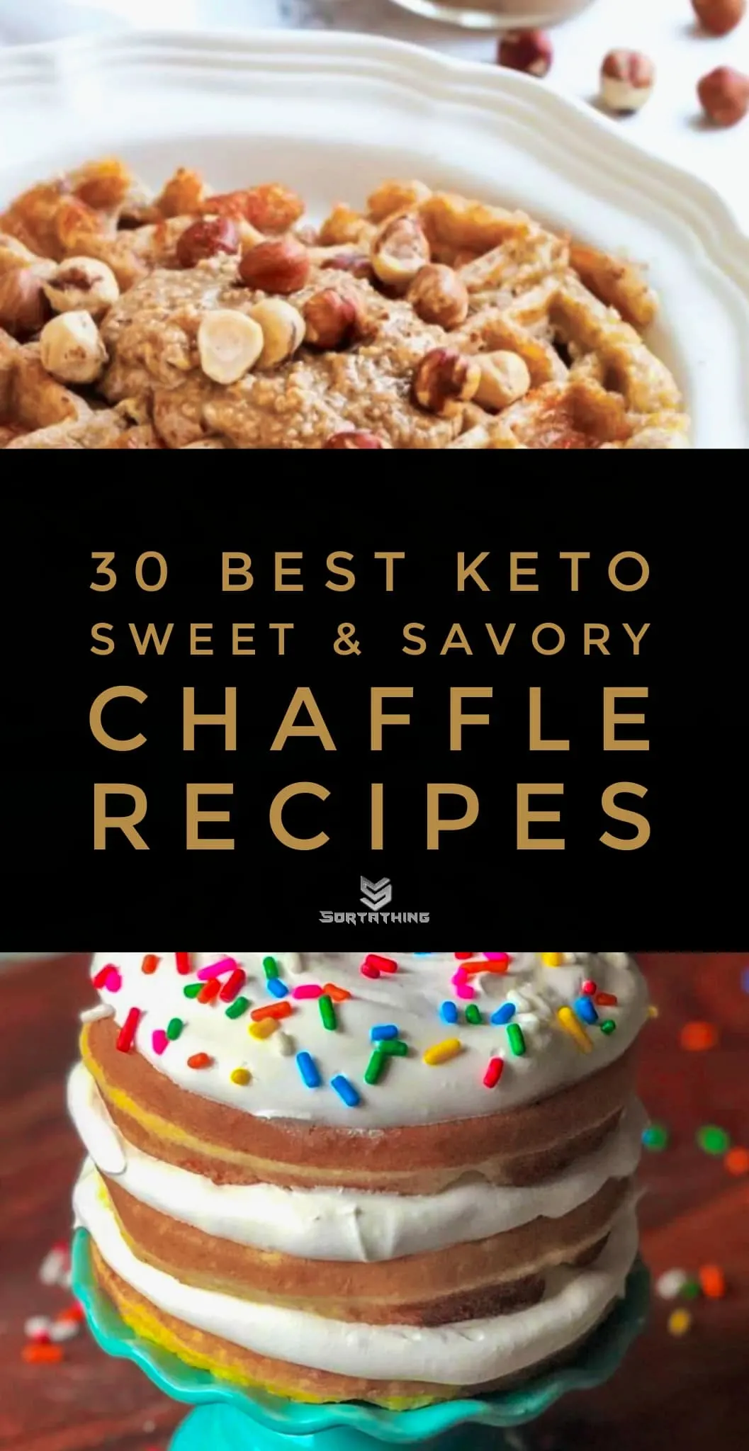 Peanut Butter Chaffle Recipe and Keto Birthday Cake Chaffle Recipe