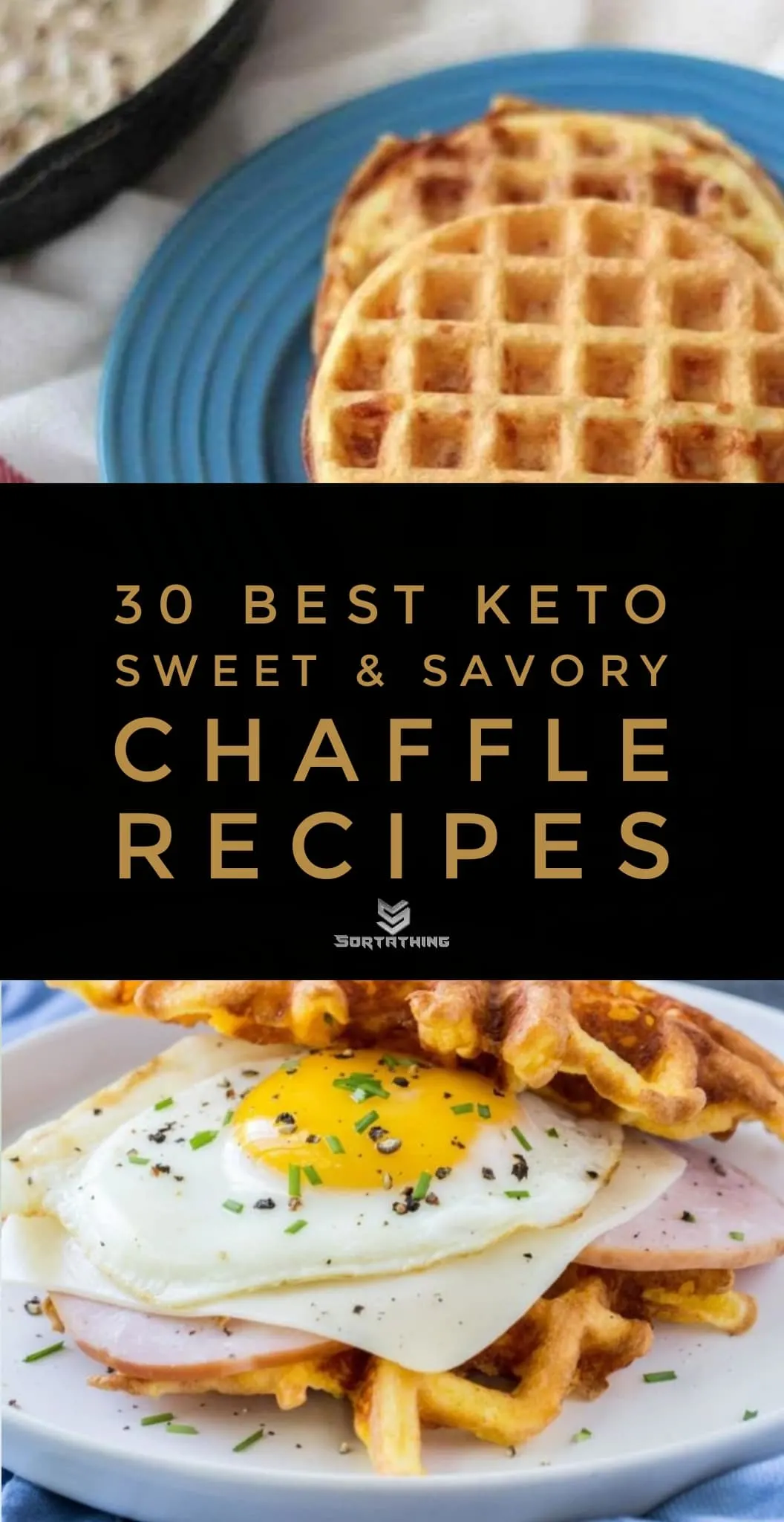Sausage Gravy Chaffle and The Best Grain-Free Keto Chaffle Recipe