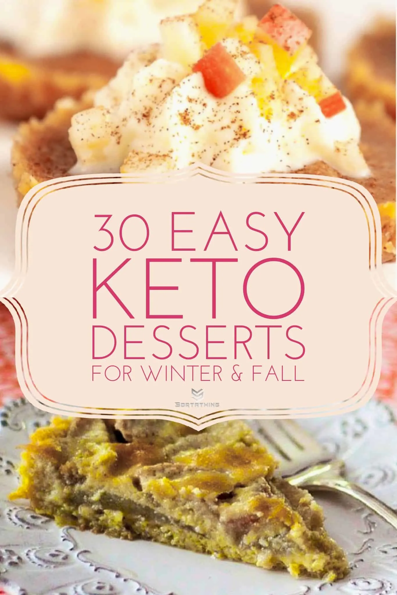 Keto Apple Pie Fat Bombs and Low-Carb Pear Custard Pie