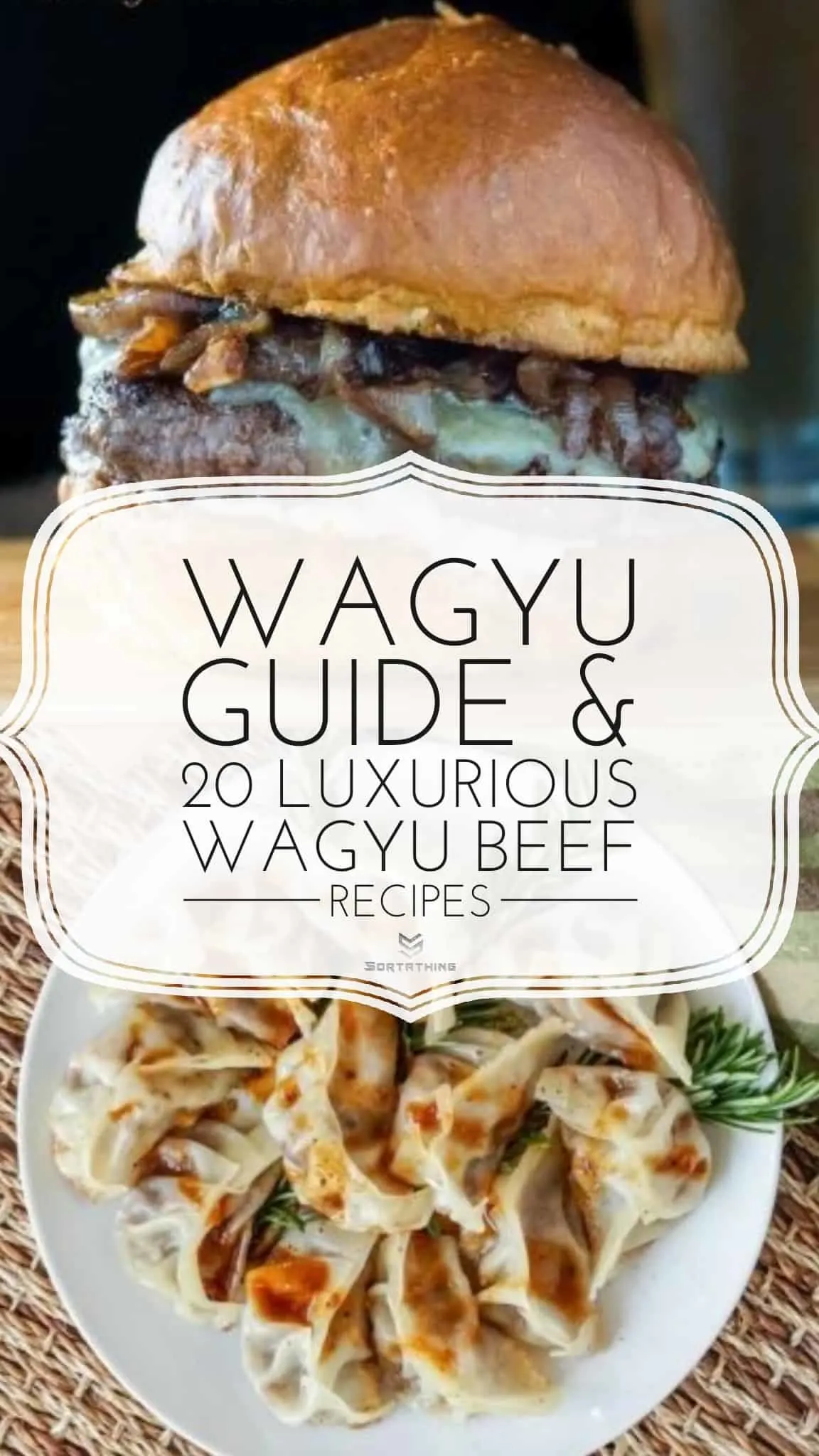 Wagyu Beefburger and Wagyu Beef Gyoza Dumplings