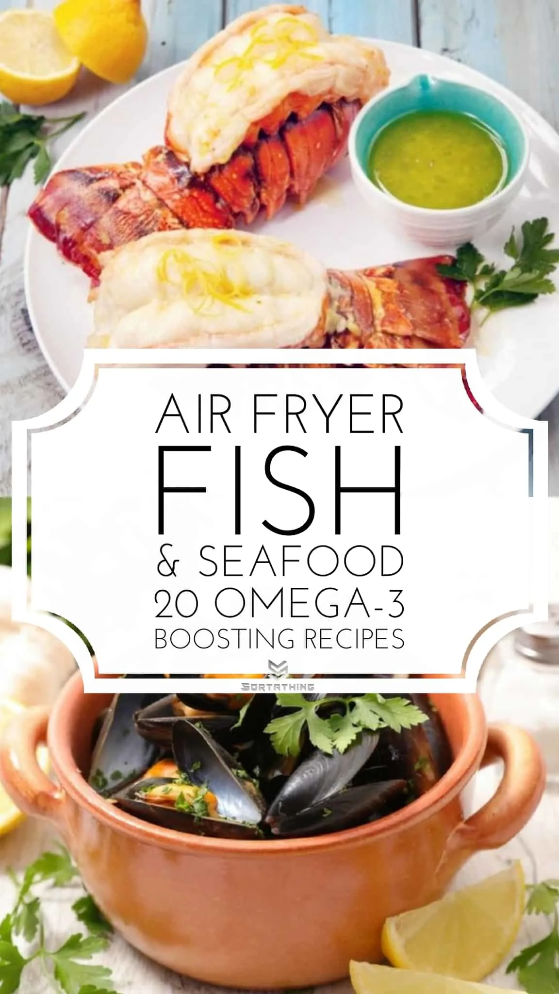 Air Fryer Lobster Tails & Air Fryer Steamed Mussels