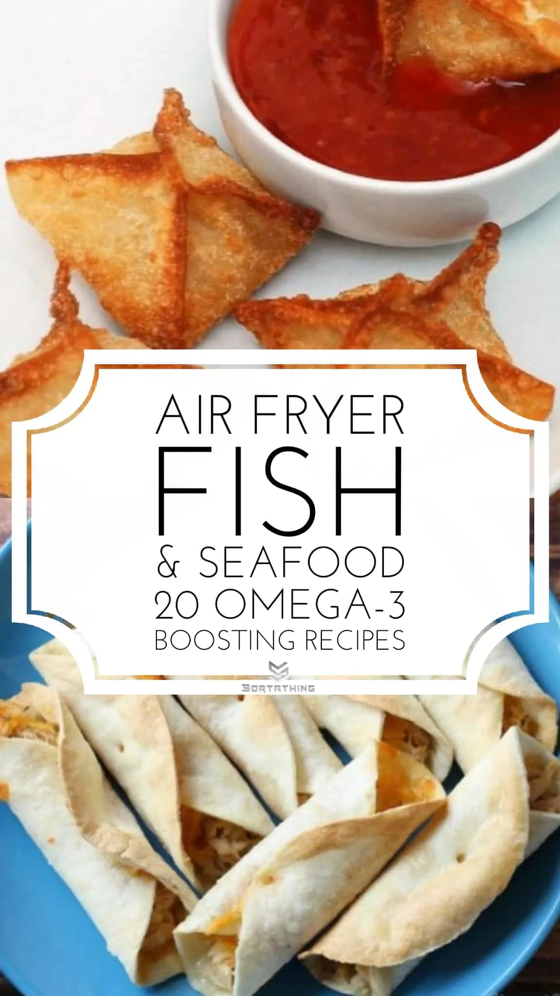Air Fryer Crab Rangoon & Tuna Flautas