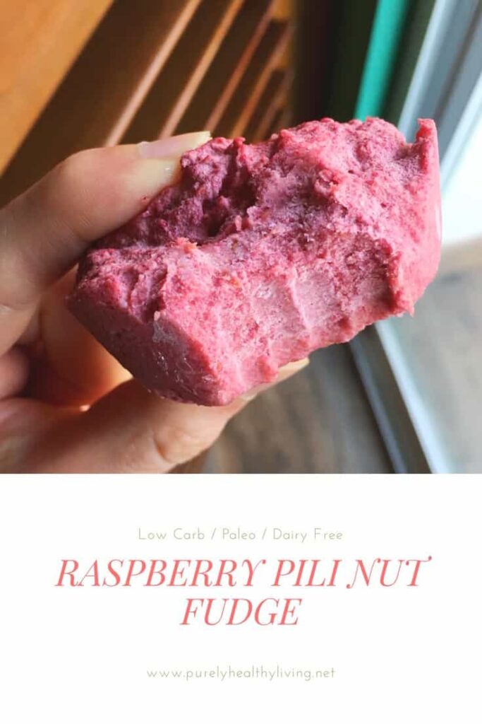 Raspberry Pili Nut Fudge
