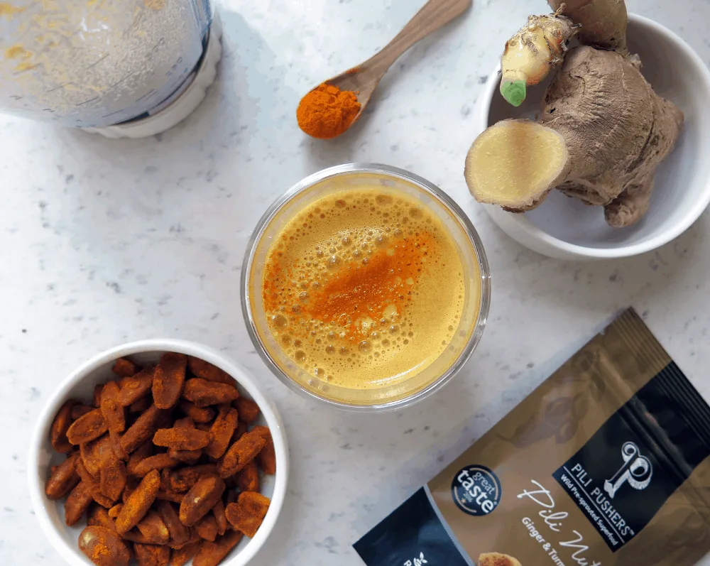 Golden Pili Milk and Turmeric Latte