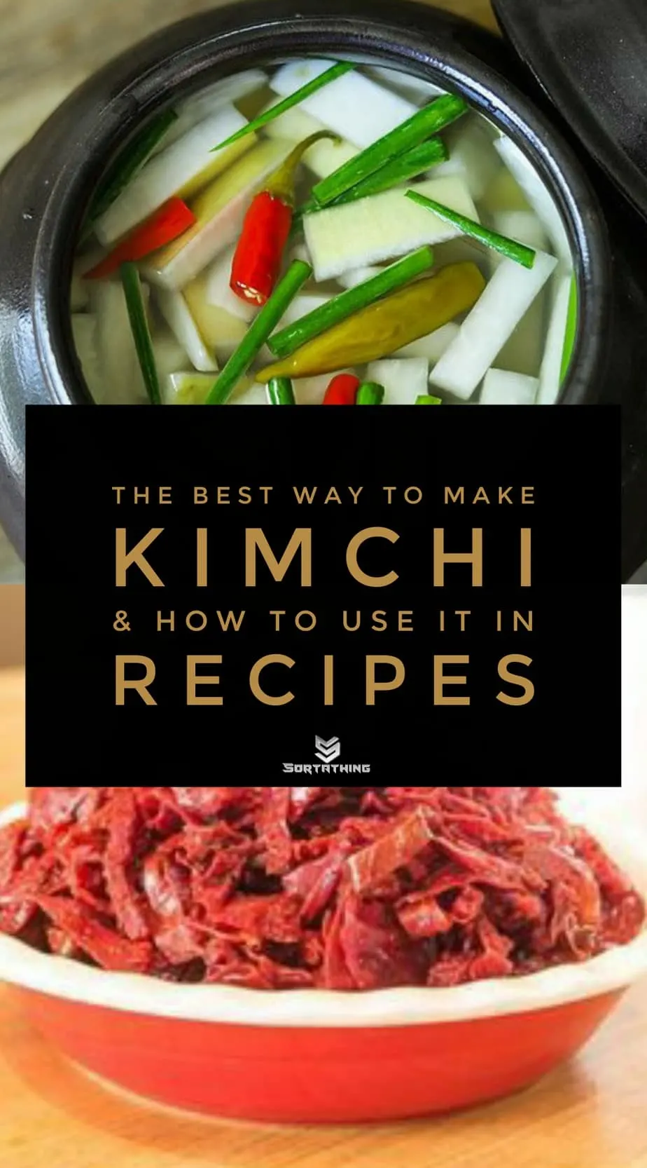 Dongchimi Korean Vegan Water Kimchi and Red Cabbage Kimchi