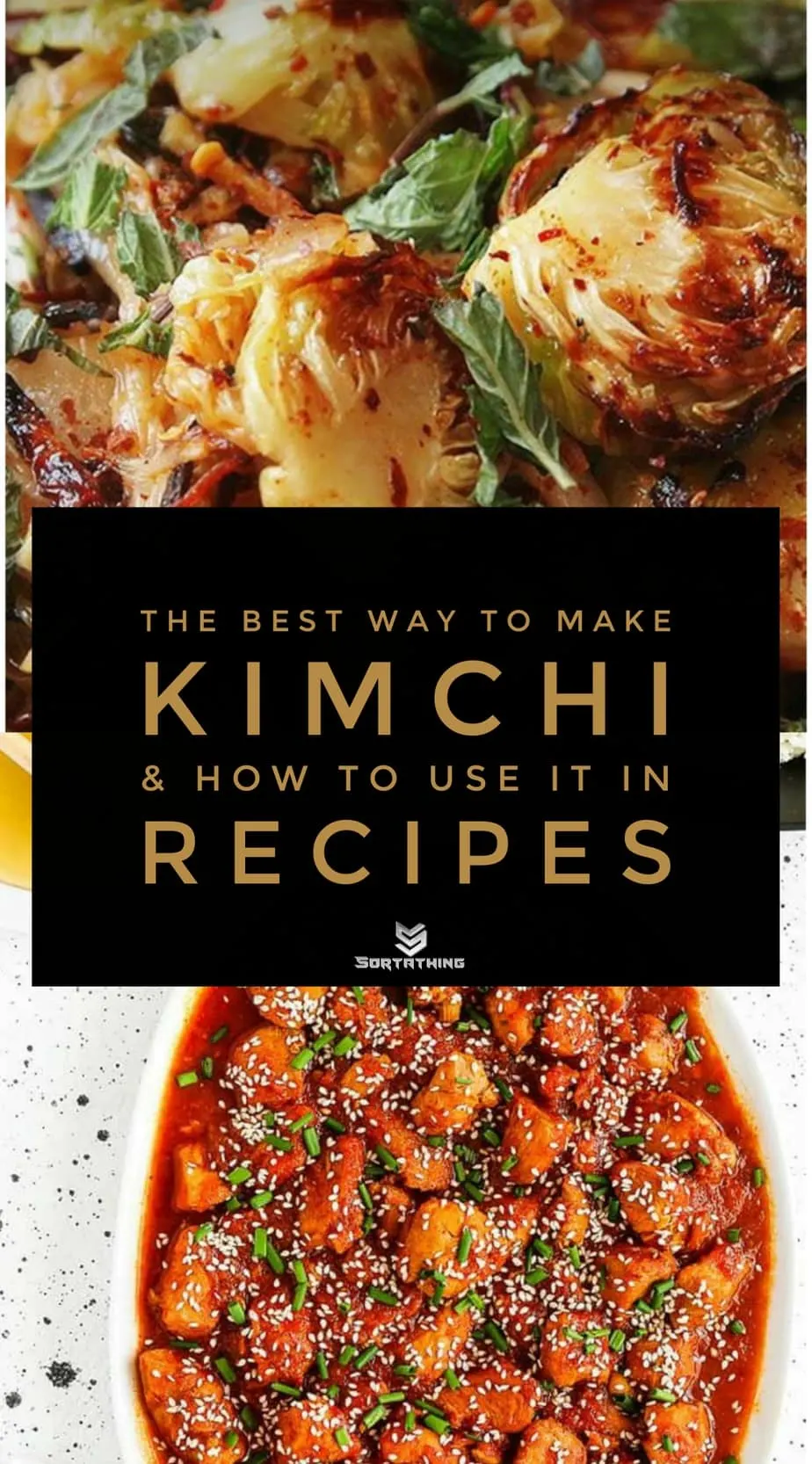 Brussel Sprouts Kimchi and Instant Pot Kimchi Chicken