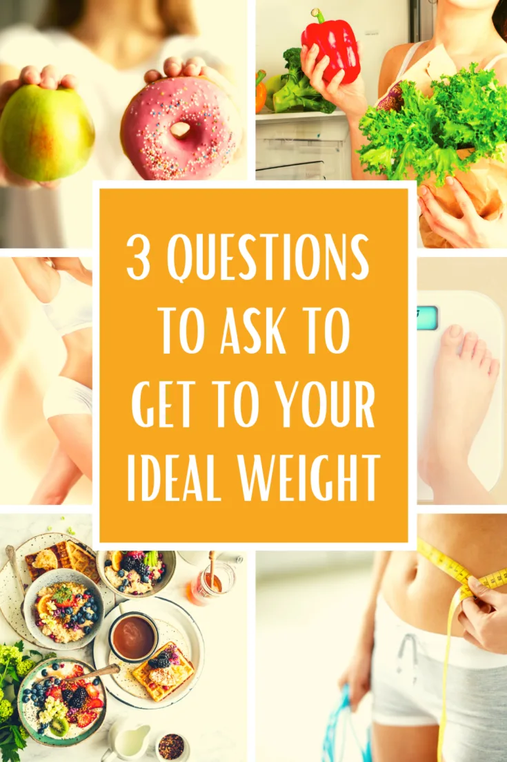 Ask Yourself 3 Questions to Get to Your Ideal Shape, and change the way you feel about food forever